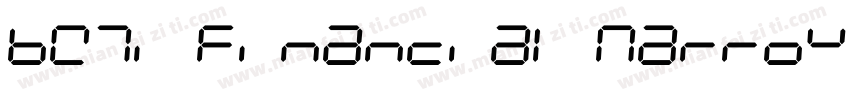 BW7i Financial Narrow字体转换